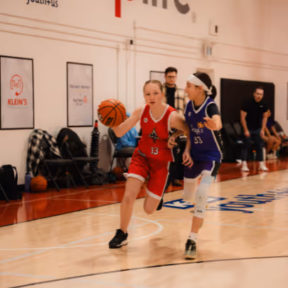 A HoopLife League girls division game at the HoopLife Centre
