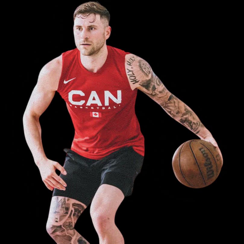 Marek Klassen, Canadian pro, 3x3 national team, who has run a clinic at HoopLife