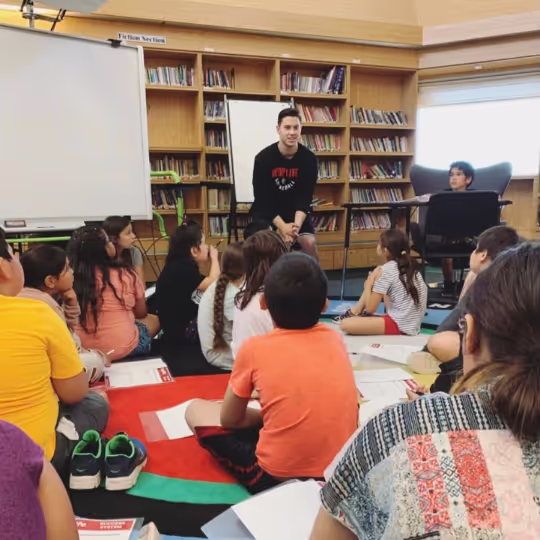 The character and leadership session during a clinic