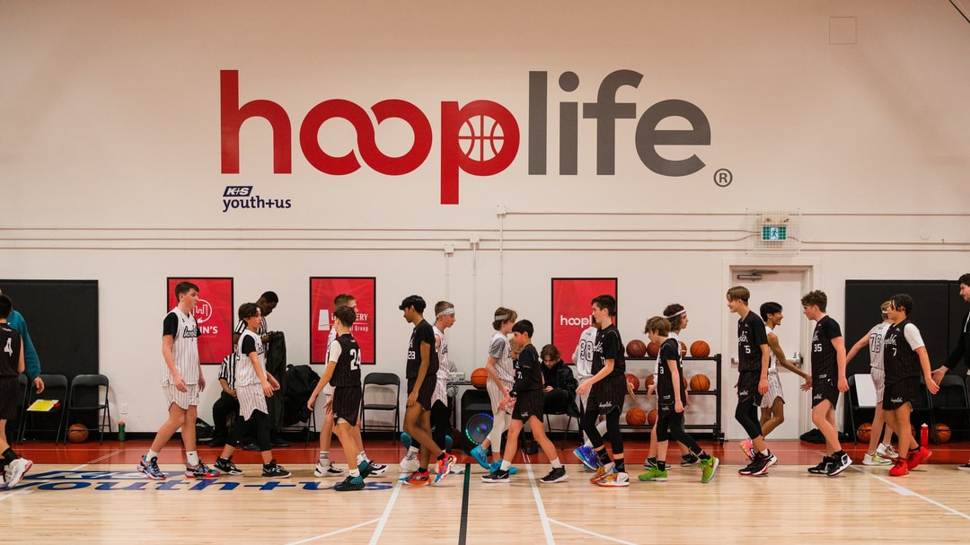 Players getting shots up during open gym at the HoopLife Centre in Regina