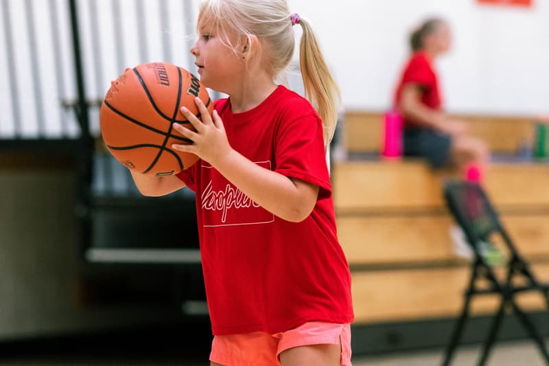 A player with the ball at the HoopLife Centre