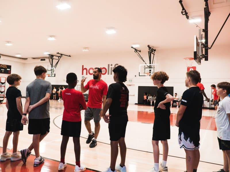 A member getting shots up at HoopLife open gym in Regina