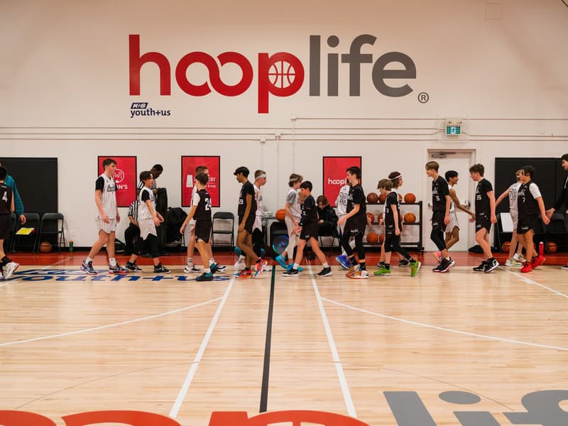 A full gym at the HoopLife Centre in Regina
