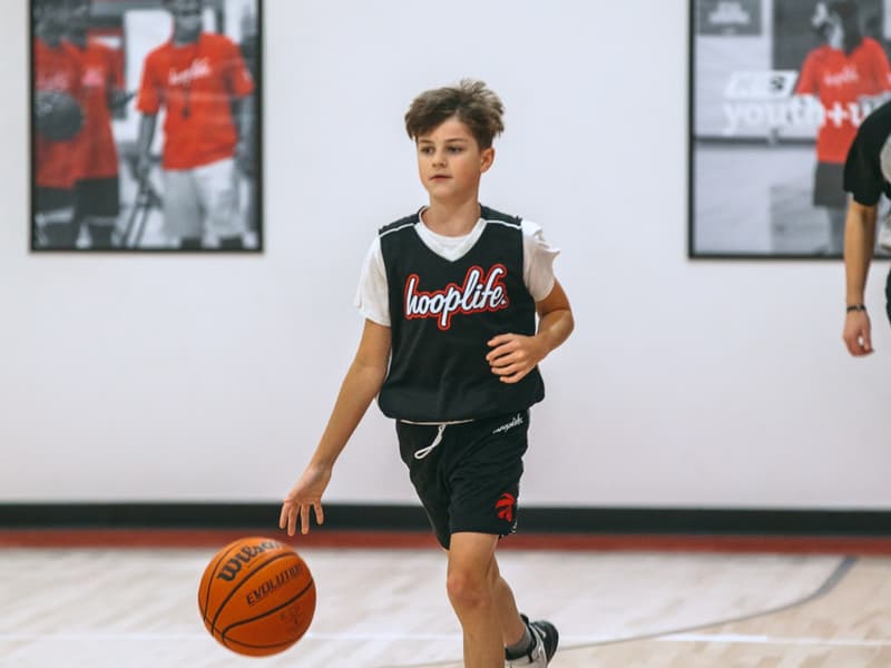 Live game play at the end of a HoopLife training session