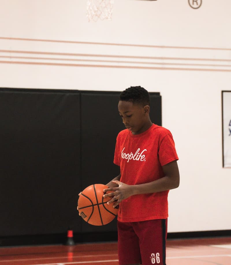 A HoopLife member working on his handle at the facility